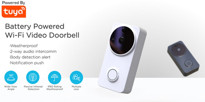 Tuya Smart Life Wireless WiFi Video Doorbell 2MP
