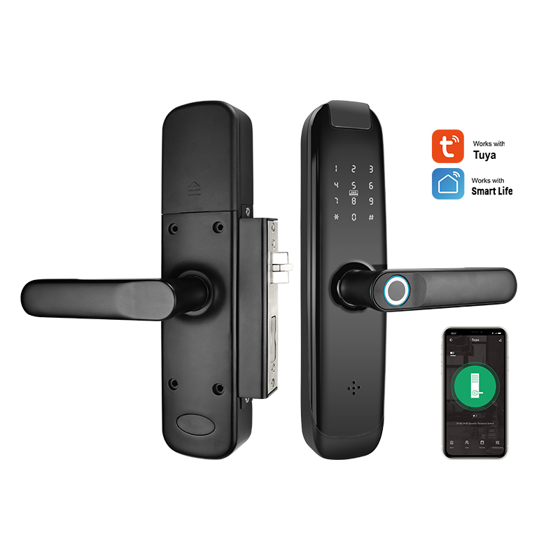 Built in Mortise Tuya Wifi Electronic Smart Door Lock With Biometric ...